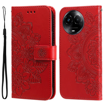Seven-petal Flowers Embossing Leather Phone Case, For Realme C67 4G Global, For Realme C67 / 11 5G Taiwan Version, For Realme 11 4G Global, For Realme C53 / Narzo N53, For Realme 11, For Realme 11 Pro / 11 Pro+, For Realme C65 4G                       ...