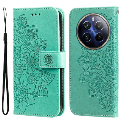 Seven-petal Flowers Embossing Leather Phone Case, For Realme 12+, For Realme 12 Pro+, For Realme C67 4G Global, For Realme C67 / 11 5G Taiwan Version, For Realme 11 4G Global, For Realme C53 / Narzo N53, For Realme 11, For Realme 11 Pro / 11 Pro+      ...