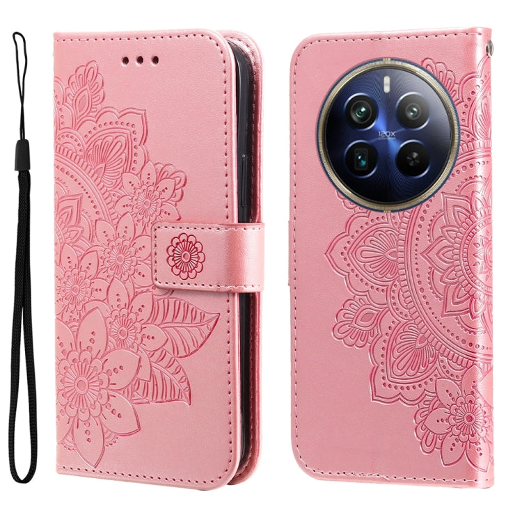 Seven-petal Flowers Embossing Leather Phone Case, For Realme 12+, For Realme 12 Pro+, For Realme C67 4G Global, For Realme C67 / 11 5G Taiwan Version, For Realme 11 4G Global, For Realme C53 / Narzo N53, For Realme 11, For Realme 11 Pro / 11 Pro+      ...