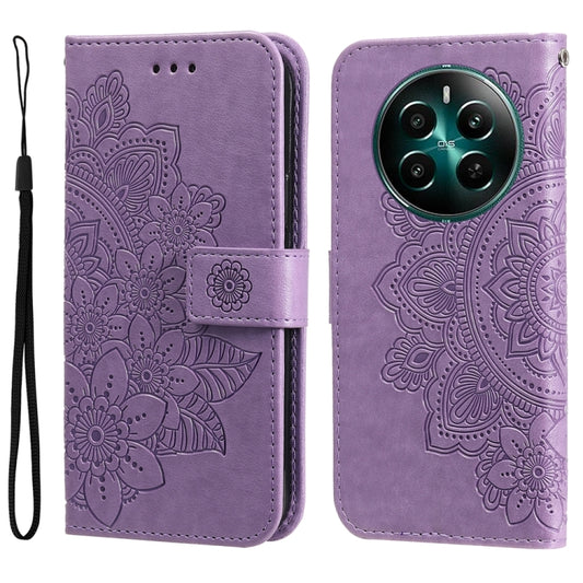 Seven-petal Flowers Embossing Leather Phone Case, For Realme 12+, For Realme 12 Pro+, For Realme C67 4G Global, For Realme C67 / 11 5G Taiwan Version, For Realme 11 4G Global, For Realme C53 / Narzo N53, For Realme 11, For Realme 11 Pro / 11 Pro+      ...