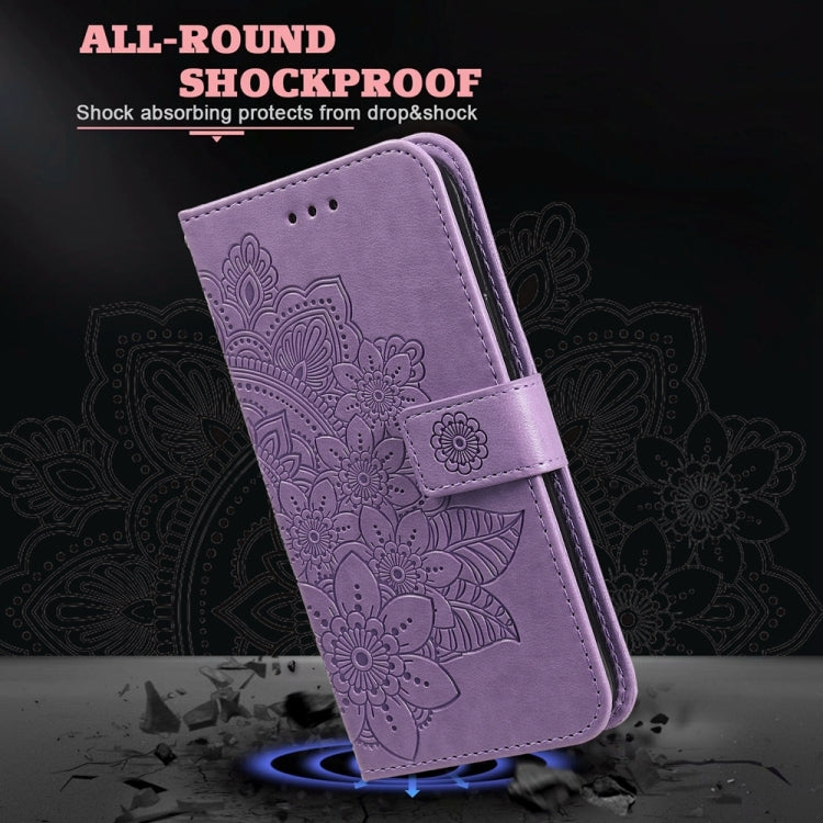 Seven-petal Flowers Embossing Leather Phone Case, For Realme 12+, For Realme 12 Pro+, For Realme C67 4G Global, For Realme C67 / 11 5G Taiwan Version, For Realme 11 4G Global, For Realme C53 / Narzo N53, For Realme 11, For Realme 11 Pro / 11 Pro+      ...