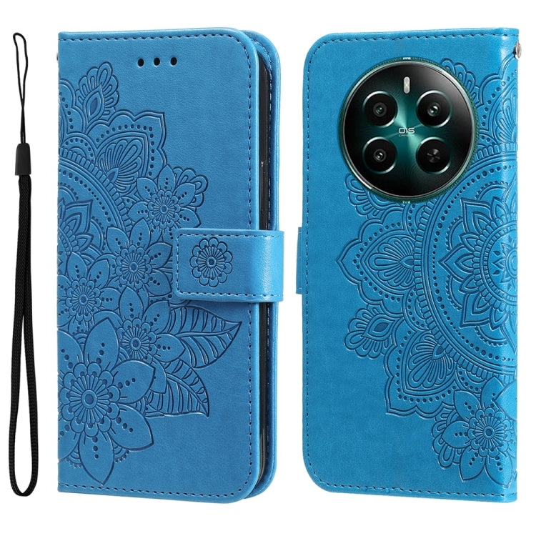 Seven-petal Flowers Embossing Leather Phone Case, For Realme 12+, For Realme 12 Pro+, For Realme C67 4G Global, For Realme C67 / 11 5G Taiwan Version, For Realme 11 4G Global, For Realme C53 / Narzo N53, For Realme 11, For Realme 11 Pro / 11 Pro+      ...
