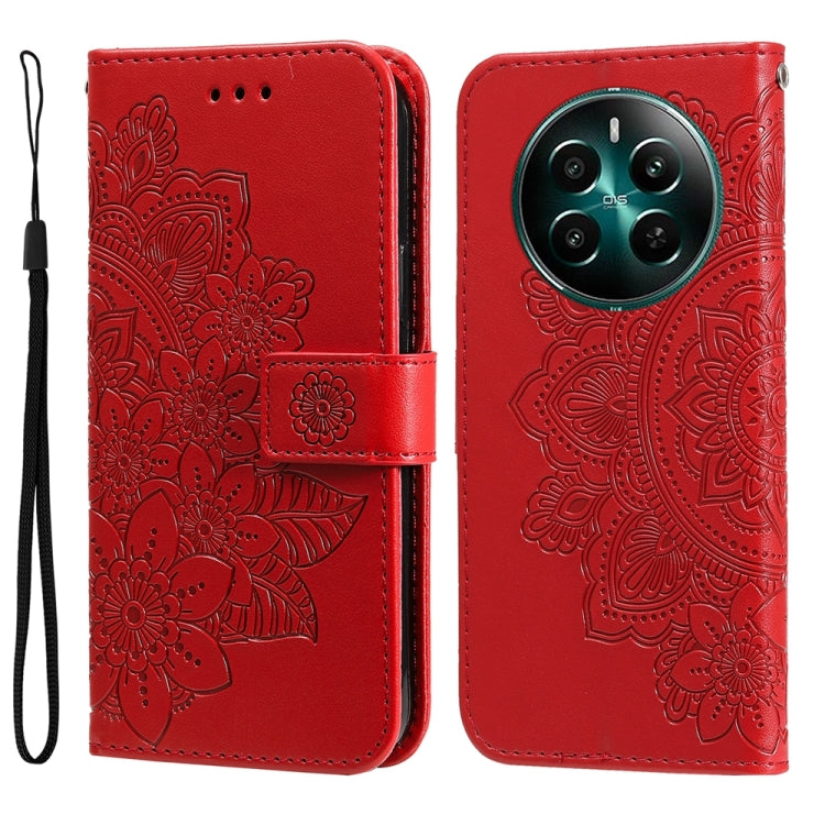 Seven-petal Flowers Embossing Leather Phone Case, For Realme 12+, For Realme 12 Pro+, For Realme C67 4G Global, For Realme C67 / 11 5G Taiwan Version, For Realme 11 4G Global, For Realme C53 / Narzo N53, For Realme 11, For Realme 11 Pro / 11 Pro+      ...
