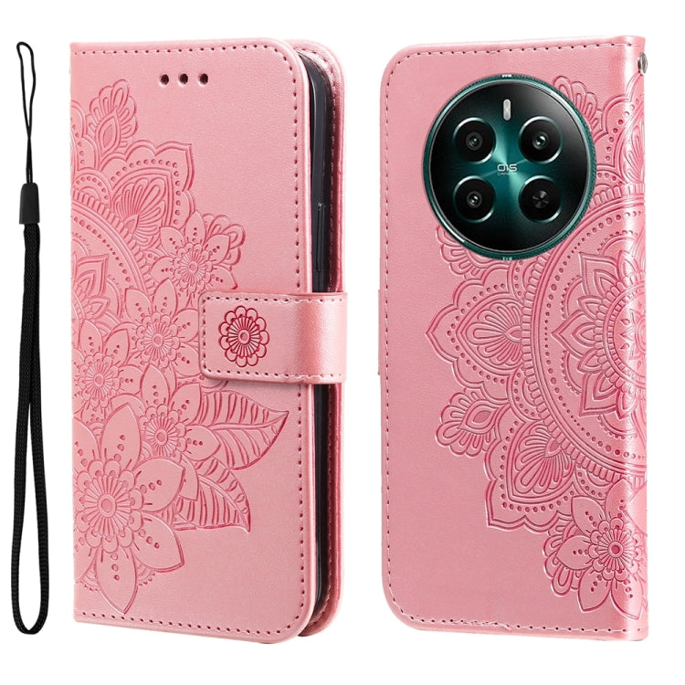 Seven-petal Flowers Embossing Leather Phone Case, For Realme 12+, For Realme 12 Pro+, For Realme C67 4G Global, For Realme C67 / 11 5G Taiwan Version, For Realme 11 4G Global, For Realme C53 / Narzo N53, For Realme 11, For Realme 11 Pro / 11 Pro+      ...