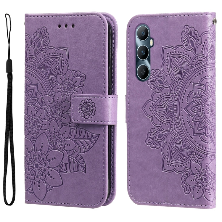 Seven-petal Flowers Embossing Leather Phone Case, For Realme C67 4G Global, For Realme C67 / 11 5G Taiwan Version, For Realme 11 4G Global, For Realme C53 / Narzo N53, For Realme 11, For Realme 11 Pro / 11 Pro+, For Realme C65 4G                       ...