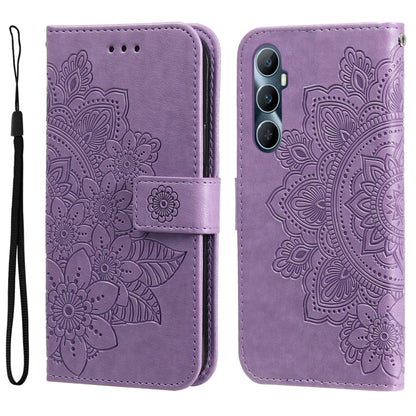 Seven-petal Flowers Embossing Leather Phone Case, For Realme C67 4G Global, For Realme C67 / 11 5G Taiwan Version, For Realme 11 4G Global, For Realme C53 / Narzo N53, For Realme 11, For Realme 11 Pro / 11 Pro+, For Realme C65 4G                       ...