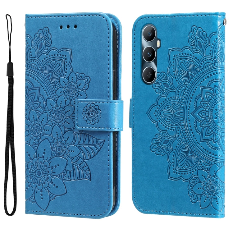 Seven-petal Flowers Embossing Leather Phone Case, For Realme C67 4G Global, For Realme C67 / 11 5G Taiwan Version, For Realme 11 4G Global, For Realme C53 / Narzo N53, For Realme 11, For Realme 11 Pro / 11 Pro+, For Realme C65 4G                       ...