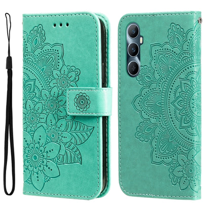 Seven-petal Flowers Embossing Leather Phone Case, For Realme C67 4G Global, For Realme C67 / 11 5G Taiwan Version, For Realme 11 4G Global, For Realme C53 / Narzo N53, For Realme 11, For Realme 11 Pro / 11 Pro+, For Realme C65 4G                       ...