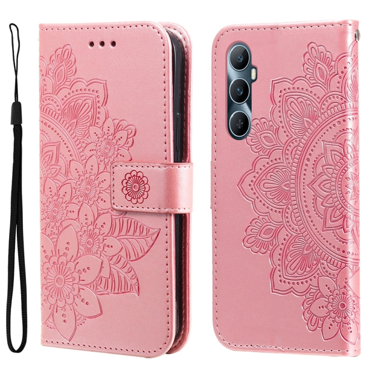 Seven-petal Flowers Embossing Leather Phone Case, For Realme C67 4G Global, For Realme C67 / 11 5G Taiwan Version, For Realme 11 4G Global, For Realme C53 / Narzo N53, For Realme 11, For Realme 11 Pro / 11 Pro+, For Realme C65 4G                       ...