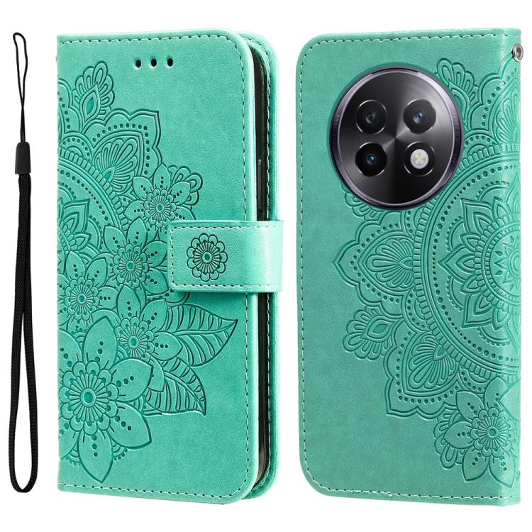 Seven-petal Flowers Embossing Leather Phone Case, For Realme 16 Pro+ 5G, For Realme 16 Pro 5G, For Realme 15x 5G India / Realme C85 5G, For Realme C85 Pro 4G, For Realme 15T 5G, For Realme Narzo 80 Lite 4G / C71 India, For Realme 15 5G / Realme 15 Pro ...