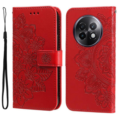 Seven-petal Flowers Embossing Leather Phone Case, For Realme 16 Pro+ 5G, For Realme 16 Pro 5G, For Realme 15x 5G India / Realme C85 5G, For Realme C85 Pro 4G, For Realme 15T 5G, For Realme Narzo 80 Lite 4G / C71 India, For Realme 15 5G / Realme 15 Pro ...