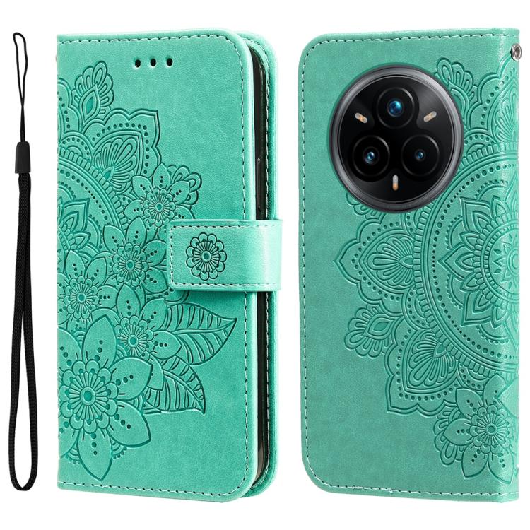 Seven-petal Flowers Embossing Leather Phone Case, For Realme 16 Pro+ 5G, For Realme 16 Pro 5G, For Realme 15x 5G India / Realme C85 5G, For Realme C85 Pro 4G, For Realme 15T 5G, For Realme Narzo 80 Lite 4G / C71 India, For Realme 15 5G / Realme 15 Pro ...