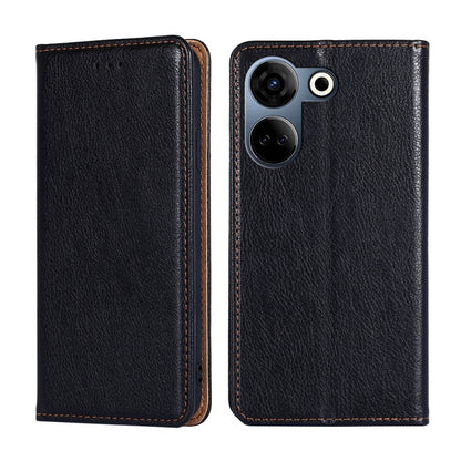 Gloss Oil Solid Color Magnetic Leather Phone Case, For Tecno Camon 20 Pro 4G, For Tecno Pova 5G