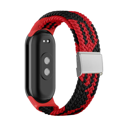 Adjustable Nylon Braided Steel Buckle Watch Band, For Xiaomi Mi Band 8