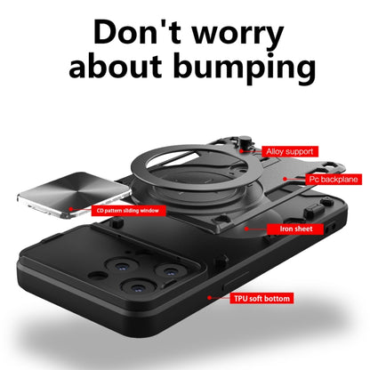 CD Texture Sliding Camshield Magnetic Holder Phone Case, For iPhone 14, For iPhone 14 Pro, For iPhone 14 Pro Max, For iPhone 13 Pro Max, For iPhone 13 Pro, For iPhone 13, For iPhone 12, For iPhone 12 Pro Max, For iPhone 12 Pro, For iPhone 11 Pro Max   ...
