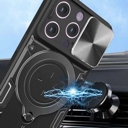 CD Texture Sliding Camshield Magnetic Holder Phone Case, For iPhone 14, For iPhone 14 Pro, For iPhone 14 Pro Max, For iPhone 13 Pro Max, For iPhone 13 Pro, For iPhone 13, For iPhone 12, For iPhone 12 Pro Max, For iPhone 12 Pro, For iPhone 11 Pro Max   ...