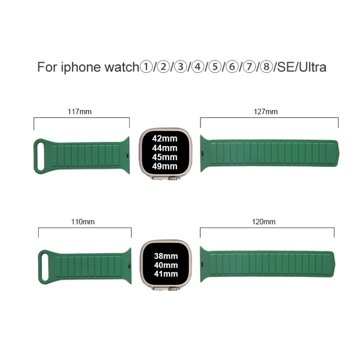 Loop Magnetic Silicone Watch Band, For Apple Watch 7 41mm, For Apple Watch 7 45mm, For Apple Watch SE 40mm, For Apple Watch SE 44mm, For Apple Watch 6 40mm, For Apple Watch 6 44mm