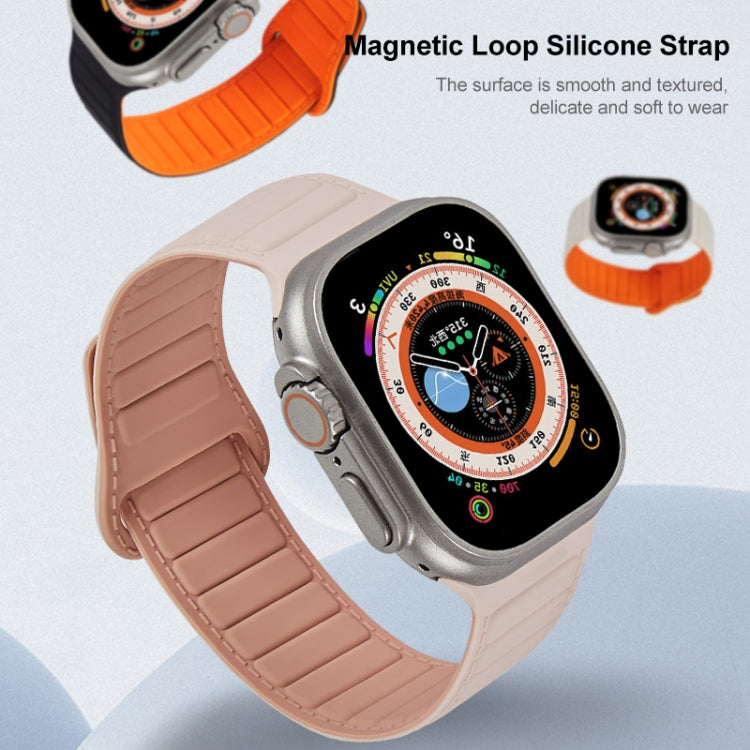 Loop Magnetic Silicone Watch Band, For Apple Watch 7 41mm, For Apple Watch 7 45mm, For Apple Watch SE 40mm, For Apple Watch SE 44mm, For Apple Watch 6 40mm, For Apple Watch 6 44mm