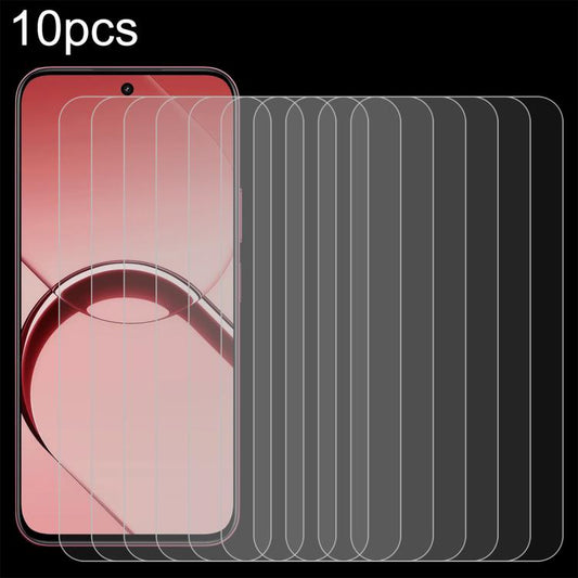 10pcs 0.26mm 9H 2.5D Tempered Glass Film, For Realme 16T 5G, For Realme GT 7 Global, For Realme 13 4G / 13+ / C63 5G / 14x / 14, For Realme P3 Ultra 5G, For Realme Neo7, For Realme P1 Speed, For Realme C61 / C61 India / Note 60, For Realme 12+ / 12 4G