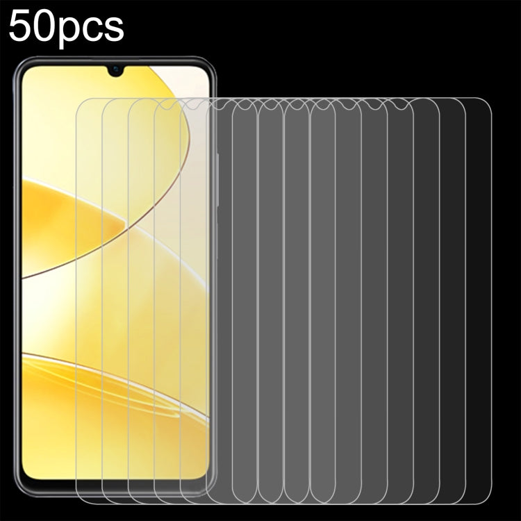 50pcs 0.26mm 9H 2.5D Tempered Glass Film, For Realme 16T 5G, For Realme GT 7 Global, For Realme 13 4G / 13+ / C63 5G / 14x / 14, For Realme P3 Ultra 5G, For Realme Neo7, For Realme P1 Speed, For Realme C61 / C61 India / Note 60, For Realme 12+ / 12 4G ...