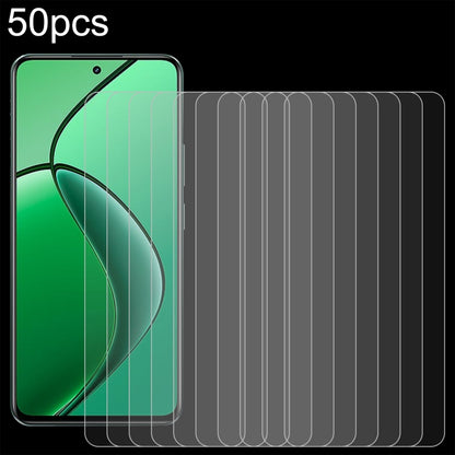 50pcs 0.26mm 9H 2.5D Tempered Glass Film, For Realme 16T 5G, For Realme GT 7 Global, For Realme 13 4G / 13+ / C63 5G / 14x / 14, For Realme P3 Ultra 5G, For Realme Neo7, For Realme P1 Speed, For Realme C61 / C61 India / Note 60, For Realme 12+ / 12 4G ...