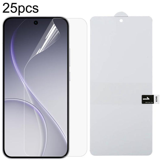 25pcs Full Screen Protector Explosion-proof Hydrogel Film, For OPPO Reno15 A 5G, For OPPO Reno16 Pro 5G Global, For OPPO Reno16 5G Global, For OPPO K14 Turbo Pro 5G, For OPPO K14 Turbo 5G, For OPPO K14x 5G, For OPPO K14 5G, For OPPO F33 5G