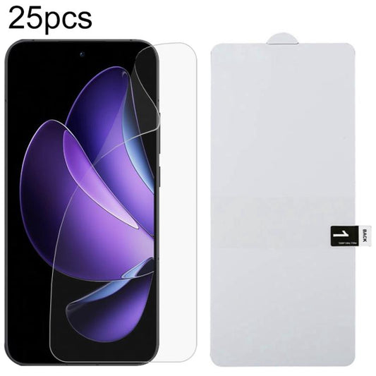 25 Stück Vollbildschutz explosionsgeschützte Hydrogel-Folie, für OPPO Reno15 A 5G, für OPPO Reno16 Pro 5G Global, für OPPO Reno16 5G Global, für OPPO K14 Turbo Pro 5G, für OPPO K14 Turbo 5G, für OPPO K14x 5G, für OPPO K14 5G, für OPPO F33 5G