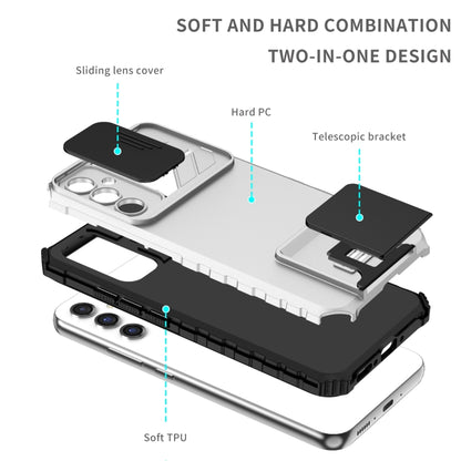 Stereoscopic Holder Sliding Camshield Phone Case, For Samsung Galaxy A34 5G, For Samsung Galaxy A54 5G, For Samsung Galaxy A14 5G, For Samsung Galaxy S20 FE, For Samsung Galaxy A23 4G, For Samsung Galaxy S22+ 5G, For Samsung Galaxy S22 5G              ...