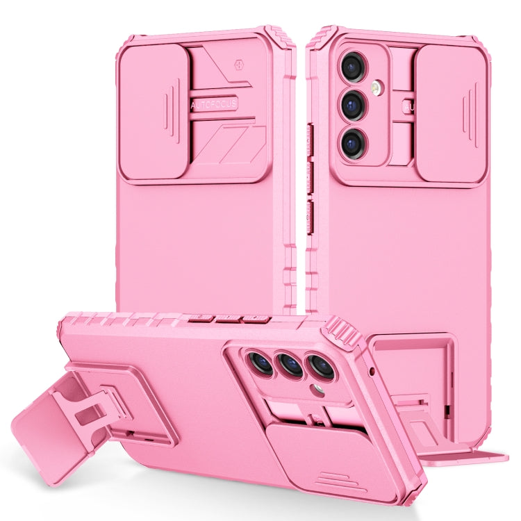 Stereoscopic Holder Sliding Camshield Phone Case, For Samsung Galaxy A34 5G, For Samsung Galaxy A54 5G, For Samsung Galaxy A14 5G, For Samsung Galaxy S20 FE, For Samsung Galaxy A23 4G, For Samsung Galaxy S22+ 5G, For Samsung Galaxy S22 5G              ...