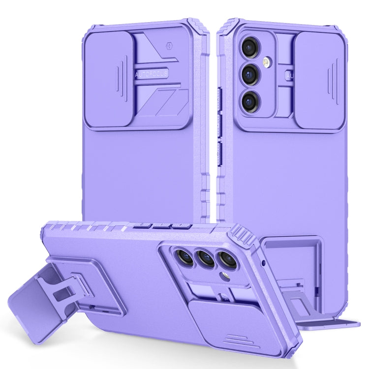 Stereoscopic Holder Sliding Camshield Phone Case, For Samsung Galaxy A34 5G, For Samsung Galaxy A54 5G, For Samsung Galaxy A14 5G, For Samsung Galaxy S20 FE, For Samsung Galaxy A23 4G, For Samsung Galaxy S22+ 5G, For Samsung Galaxy S22 5G              ...