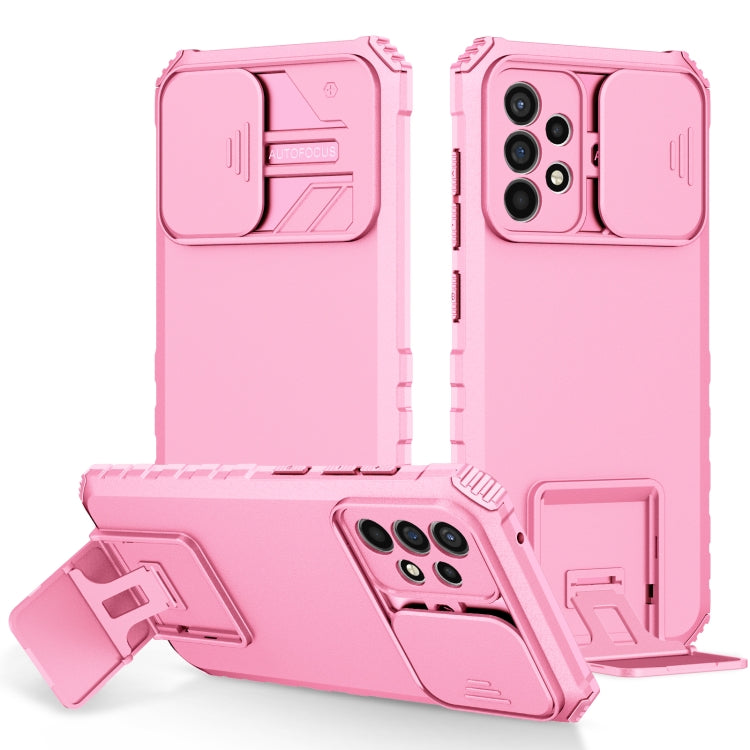 Stereoscopic Holder Sliding Camshield Phone Case, For Samsung Galaxy A34 5G, For Samsung Galaxy A54 5G, For Samsung Galaxy A14 5G, For Samsung Galaxy S20 FE, For Samsung Galaxy A23 4G, For Samsung Galaxy S22+ 5G, For Samsung Galaxy S22 5G              ...