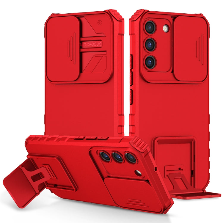 Stereoscopic Holder Sliding Camshield Phone Case, For Samsung Galaxy A34 5G, For Samsung Galaxy A54 5G, For Samsung Galaxy A14 5G, For Samsung Galaxy S20 FE, For Samsung Galaxy A23 4G, For Samsung Galaxy S22+ 5G, For Samsung Galaxy S22 5G              ...