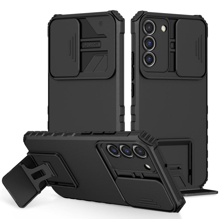 Stereoscopic Holder Sliding Camshield Phone Case, For Samsung Galaxy A34 5G, For Samsung Galaxy A54 5G, For Samsung Galaxy A14 5G, For Samsung Galaxy S20 FE, For Samsung Galaxy A23 4G, For Samsung Galaxy S22+ 5G, For Samsung Galaxy S22 5G              ...