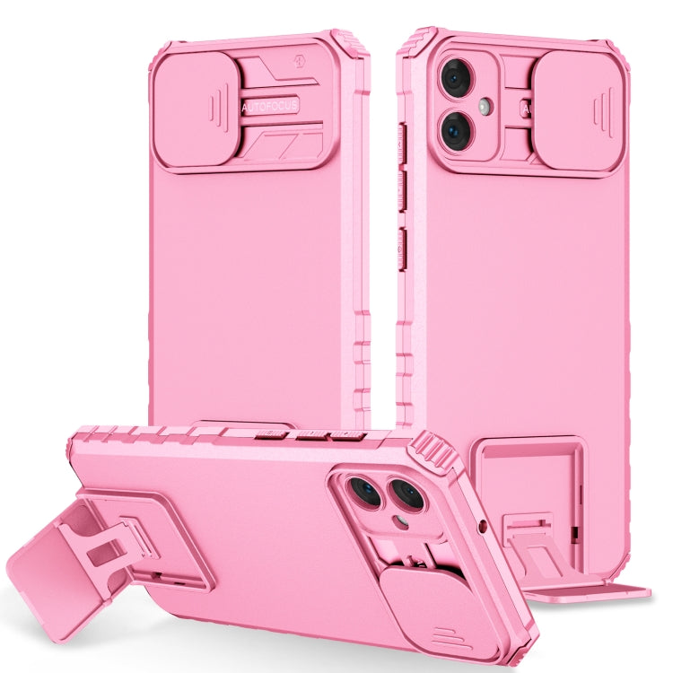 Stereoscopic Holder Sliding Camshield Phone Case, For Samsung Galaxy A34 5G, For Samsung Galaxy A54 5G, For Samsung Galaxy A14 5G, For Samsung Galaxy S20 FE, For Samsung Galaxy A23 4G, For Samsung Galaxy S22+ 5G, For Samsung Galaxy S22 5G              ...