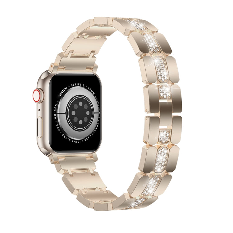 Diamond Metal Watch Band, For Apple Watch Ultra 49mm, For Apple Watch 8 41mm, For Apple Watch 8 45mm, For Apple Watch SE 2022 40mm, For Apple Watch SE 2022 44mm, For Apple Watch 7 41mm, For Apple Watch 7 45mm, For Apple Watch SE 40mm�������������������...