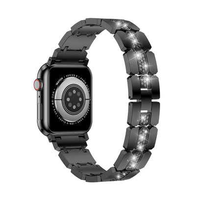Diamond Metal Watch Band, For Apple Watch Ultra 49mm, For Apple Watch 8 41mm, For Apple Watch 8 45mm, For Apple Watch SE 2022 40mm, For Apple Watch SE 2022 44mm, For Apple Watch 7 41mm, For Apple Watch 7 45mm, For Apple Watch SE 40mm�������������������...