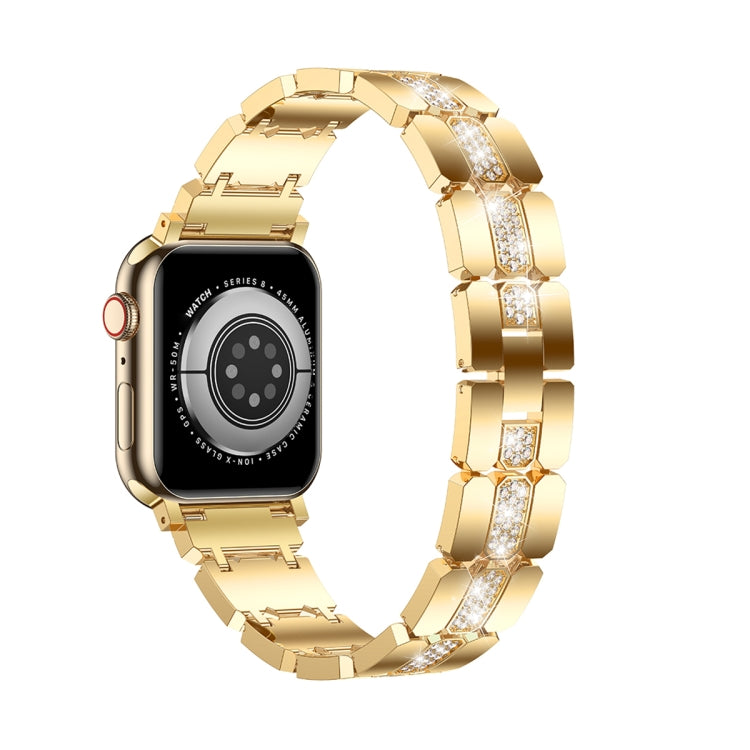 Diamond Metal Watch Band, For Apple Watch Ultra 49mm, For Apple Watch 8 41mm, For Apple Watch 8 45mm, For Apple Watch SE 2022 40mm, For Apple Watch SE 2022 44mm, For Apple Watch 7 41mm, For Apple Watch 7 45mm, For Apple Watch SE 40mm�������������������...