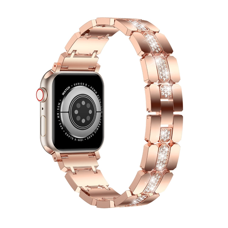 Diamond Metal Watch Band, For Apple Watch Ultra 49mm, For Apple Watch 8 41mm, For Apple Watch 8 45mm, For Apple Watch SE 2022 40mm, For Apple Watch SE 2022 44mm, For Apple Watch 7 41mm, For Apple Watch 7 45mm, For Apple Watch SE 40mm�������������������...