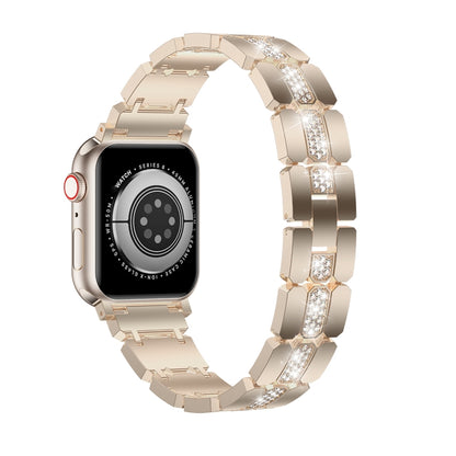 Diamond Metal Watch Band, For Apple Watch Ultra 49mm, For Apple Watch 8 41mm, For Apple Watch 8 45mm, For Apple Watch SE 2022 40mm, For Apple Watch SE 2022 44mm, For Apple Watch 7 41mm, For Apple Watch 7 45mm, For Apple Watch SE 40mm�������������������...