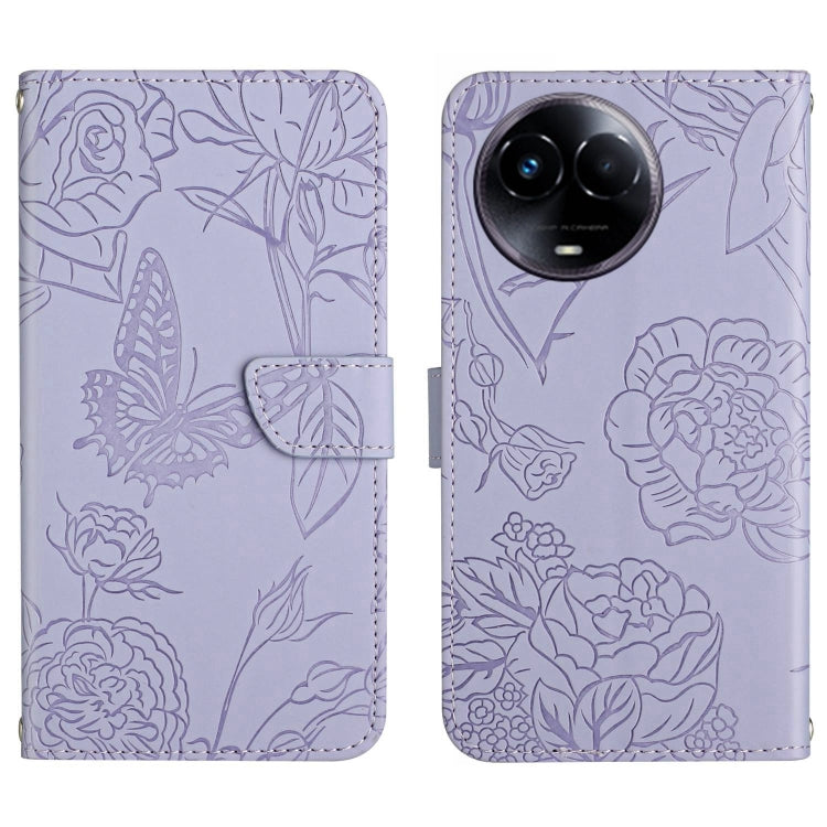 HT03 Skin Feel Butterfly Embossed Flip Leather Phone Case, For Realme C100 4G, For Realme C83 5G, For Realme 16 Pro+ 5G, For Realme C85 5G, For Realme C85 Pro 4G, For Realme 15T 5G, For Realme 15 5G Global / 15 Pro 5G Global, For Realme C71 4G         ...