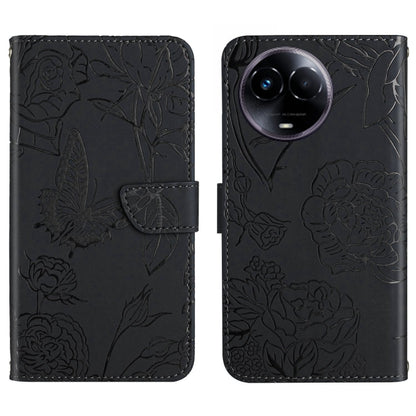 HT03 Skin Feel Butterfly Embossed Flip Leather Phone Case, For Realme C100 4G, For Realme C83 5G, For Realme 16 Pro+ 5G, For Realme C85 5G, For Realme C85 Pro 4G, For Realme 15T 5G, For Realme 15 5G Global / 15 Pro 5G Global, For Realme C71 4G         ...