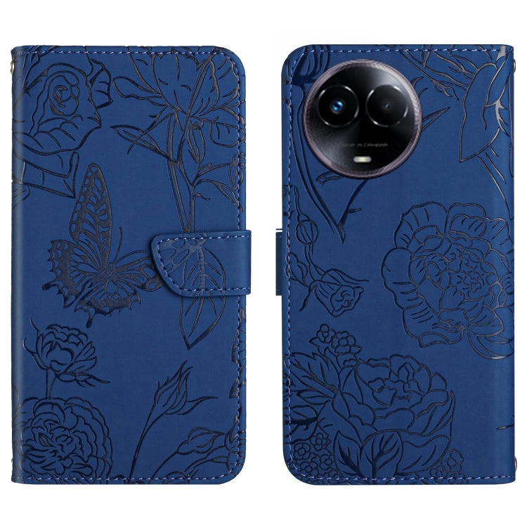 HT03 Skin Feel Butterfly Embossed Flip Leather Phone Case, For Realme C100 4G, For Realme C83 5G, For Realme 16 Pro+ 5G, For Realme C85 5G, For Realme C85 Pro 4G, For Realme 15T 5G, For Realme 15 5G Global / 15 Pro 5G Global, For Realme C71 4G         ...