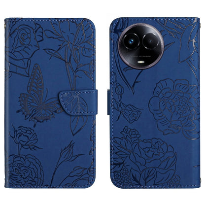 HT03 Skin Feel Butterfly Embossed Flip Leather Phone Case, For Realme C100 4G, For Realme C83 5G, For Realme 16 Pro+ 5G, For Realme C85 5G, For Realme C85 Pro 4G, For Realme 15T 5G, For Realme 15 5G Global / 15 Pro 5G Global, For Realme C71 4G         ...