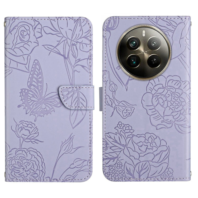 HT03 Skin Feel Butterfly Embossed Flip Leather Phone Case, For Realme C100 4G, For Realme C83 5G, For Realme 16 Pro+ 5G, For Realme C85 5G, For Realme C85 Pro 4G, For Realme 15T 5G, For Realme 15 5G Global / 15 Pro 5G Global, For Realme C71 4G         ...