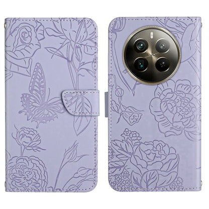 HT03 Skin Feel Butterfly Embossed Flip Leather Phone Case, For Realme C100 4G, For Realme C83 5G, For Realme 16 Pro+ 5G, For Realme C85 5G, For Realme C85 Pro 4G, For Realme 15T 5G, For Realme 15 5G Global / 15 Pro 5G Global, For Realme C71 4G         ...