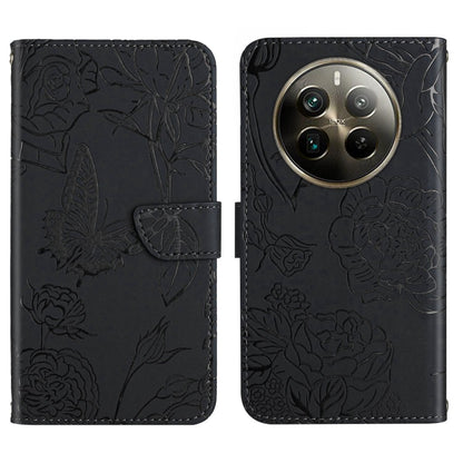 HT03 Skin Feel Butterfly Embossed Flip Leather Phone Case, For Realme C100 4G, For Realme C83 5G, For Realme 16 Pro+ 5G, For Realme C85 5G, For Realme C85 Pro 4G, For Realme 15T 5G, For Realme 15 5G Global / 15 Pro 5G Global, For Realme C71 4G         ...