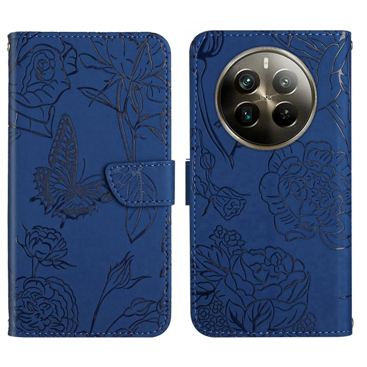 HT03 Skin Feel Butterfly Embossed Flip Leather Phone Case, For Realme C100 4G, For Realme C83 5G, For Realme 16 Pro+ 5G, For Realme C85 5G, For Realme C85 Pro 4G, For Realme 15T 5G, For Realme 15 5G Global / 15 Pro 5G Global, For Realme C71 4G         ...