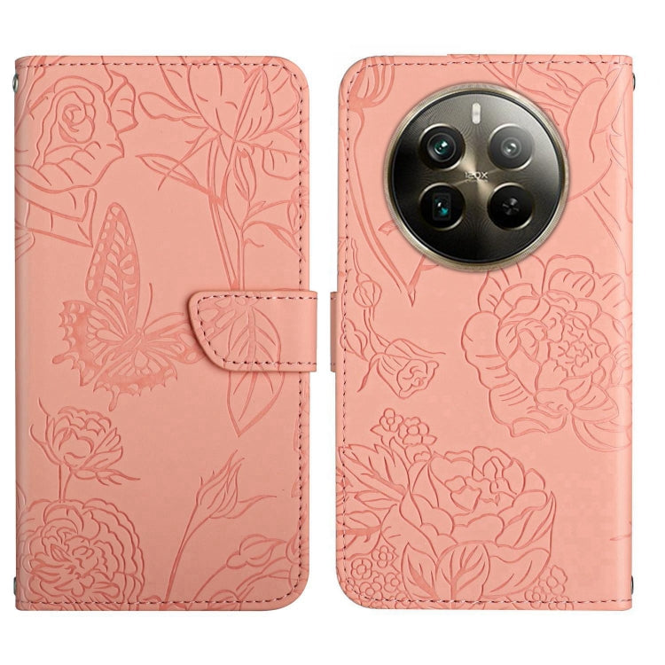 HT03 Skin Feel Butterfly Embossed Flip Leather Phone Case, For Realme C100 4G, For Realme C83 5G, For Realme 16 Pro+ 5G, For Realme C85 5G, For Realme C85 Pro 4G, For Realme 15T 5G, For Realme 15 5G Global / 15 Pro 5G Global, For Realme C71 4G         ...