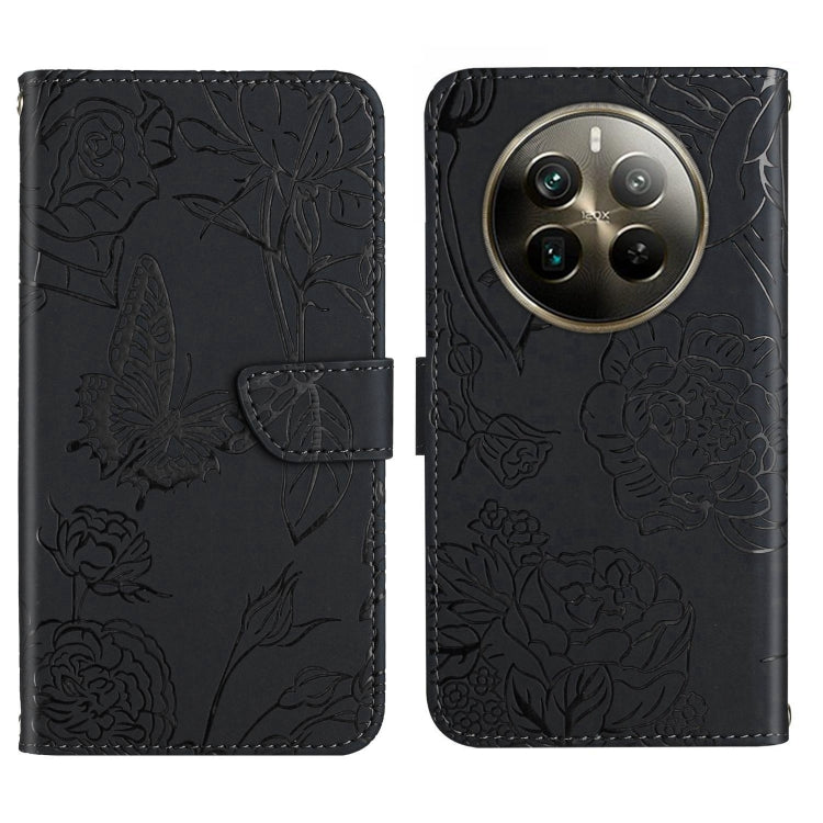 HT03 Skin Feel Butterfly Embossed Flip Leather Phone Case, For Realme C100 4G, For Realme C83 5G, For Realme 16 Pro+ 5G, For Realme C85 5G, For Realme C85 Pro 4G, For Realme 15T 5G, For Realme 15 5G Global / 15 Pro 5G Global, For Realme C71 4G         ...