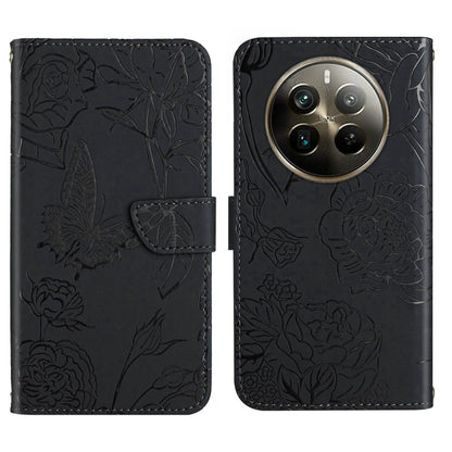 HT03 Skin Feel Butterfly Embossed Flip Leather Phone Case, For Realme C100 4G, For Realme C83 5G, For Realme 16 Pro+ 5G, For Realme C85 5G, For Realme C85 Pro 4G, For Realme 15T 5G, For Realme 15 5G Global / 15 Pro 5G Global, For Realme C71 4G         ...